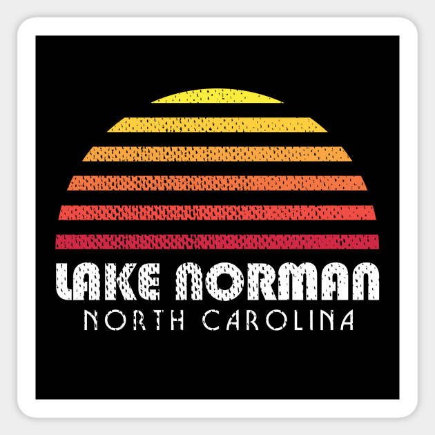 Lake Norman North Carolina State Park Sunset Sticker by PodDesignShop